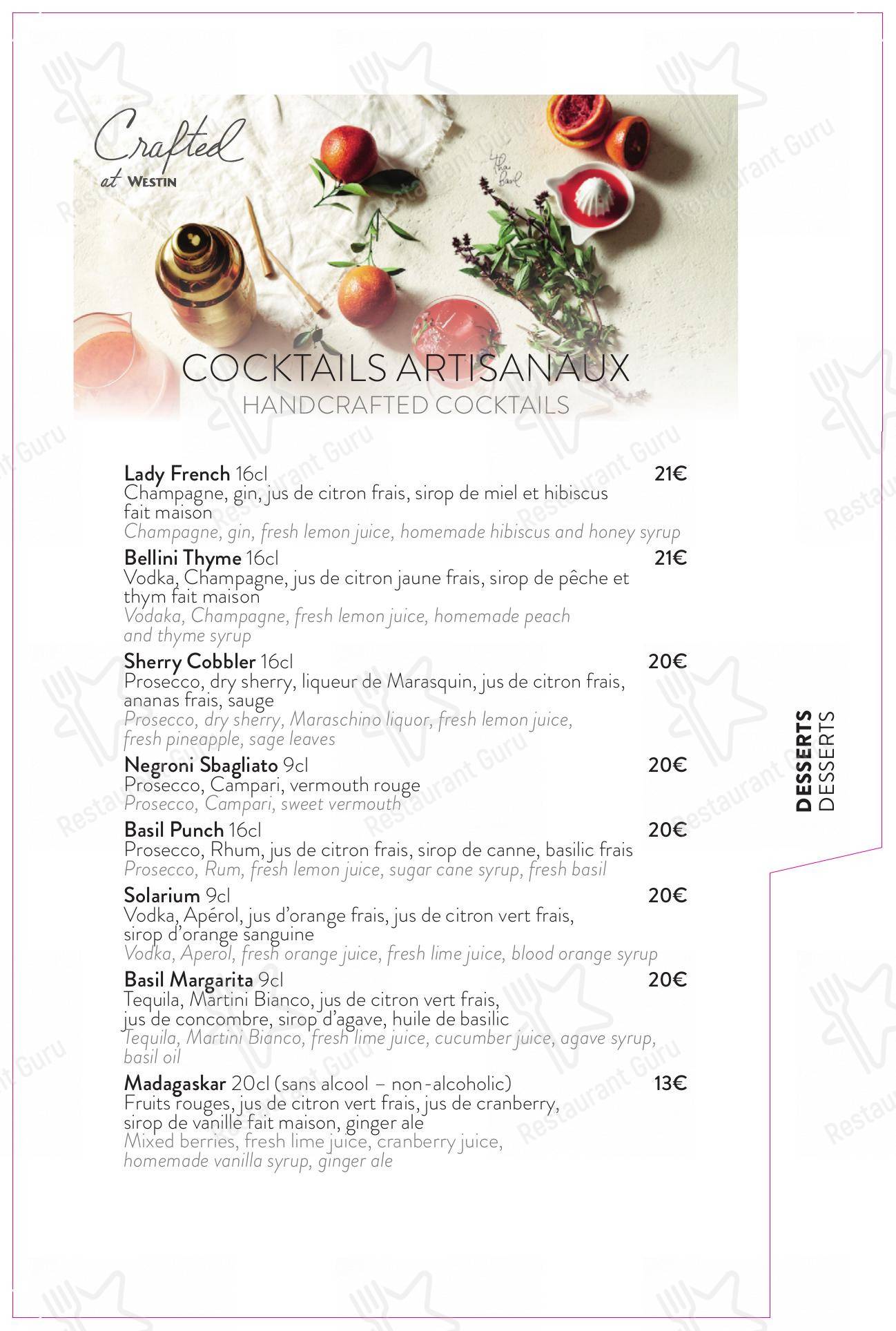 Menu pour Terrasse Eugénie - 菜单
