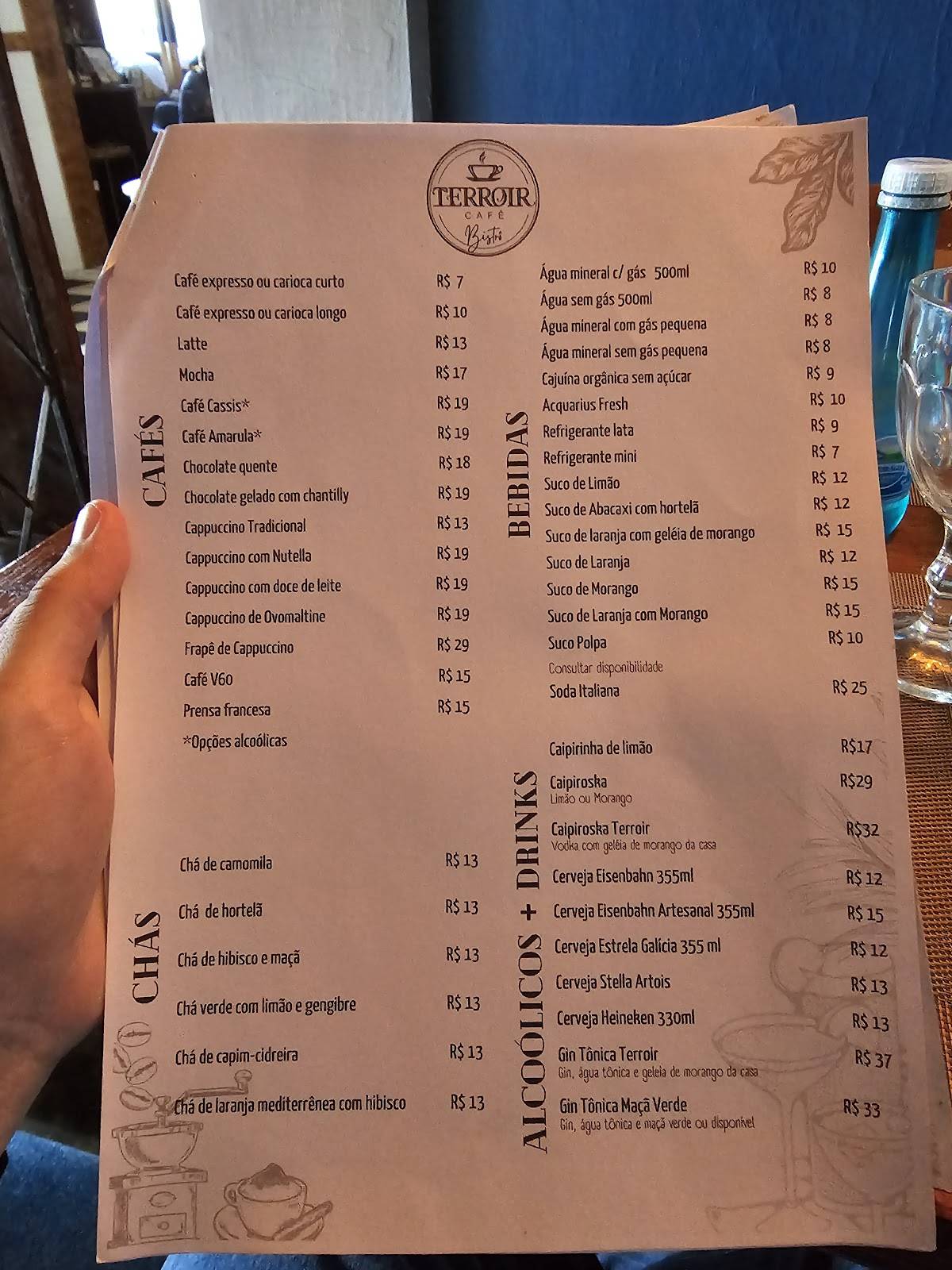 Terroir Café Bistrô cardápio