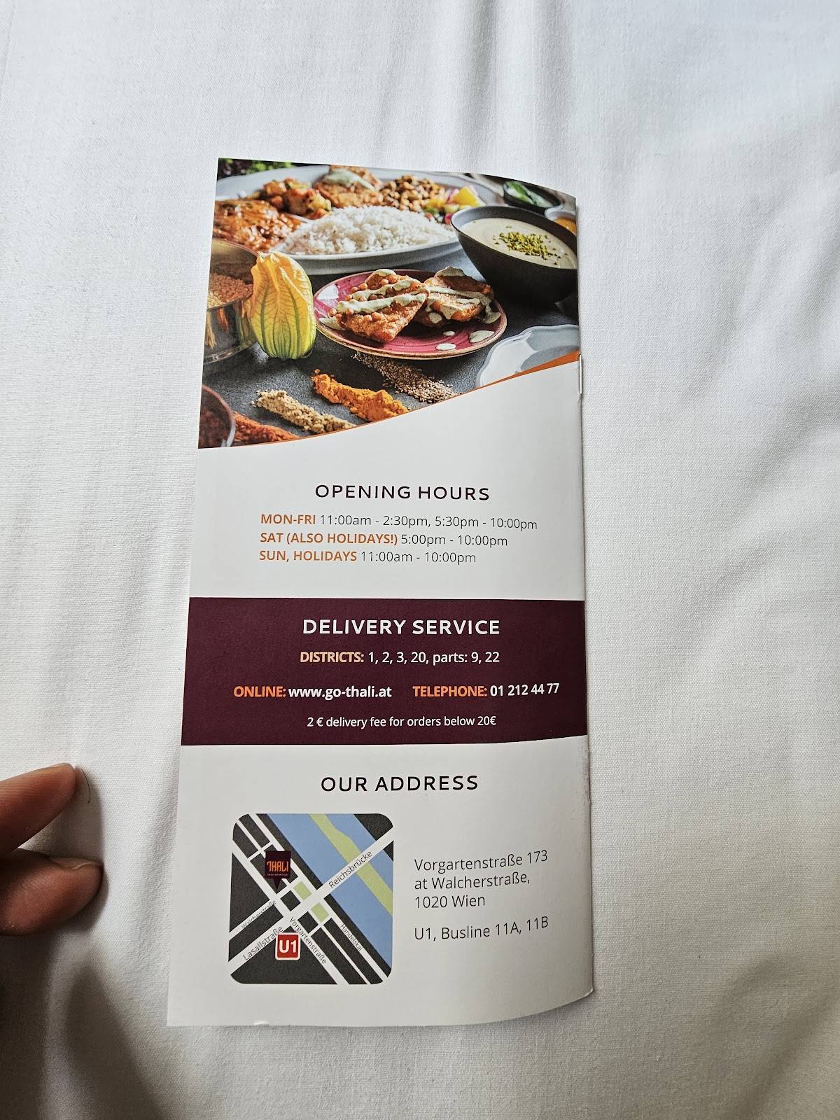 Menu de Thali - Fresh Indian Food