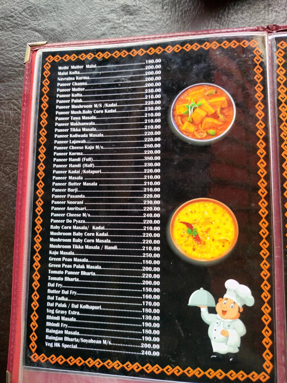 Harish Kitchen menu