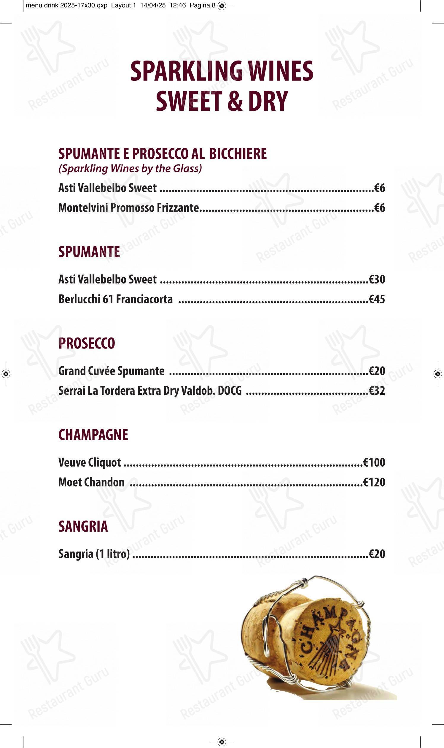 Menu bar per The Bramble Bar & Kitchen pub & bar