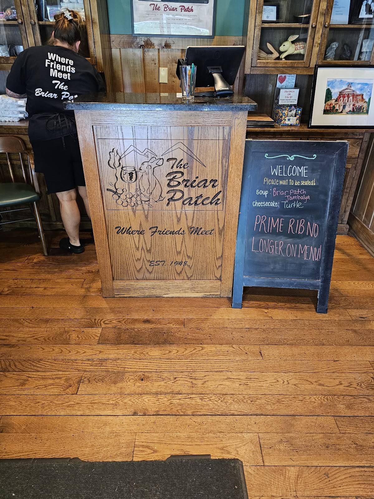 Menu at The Briar Patch Restaurant, Amherst, 883 S Main