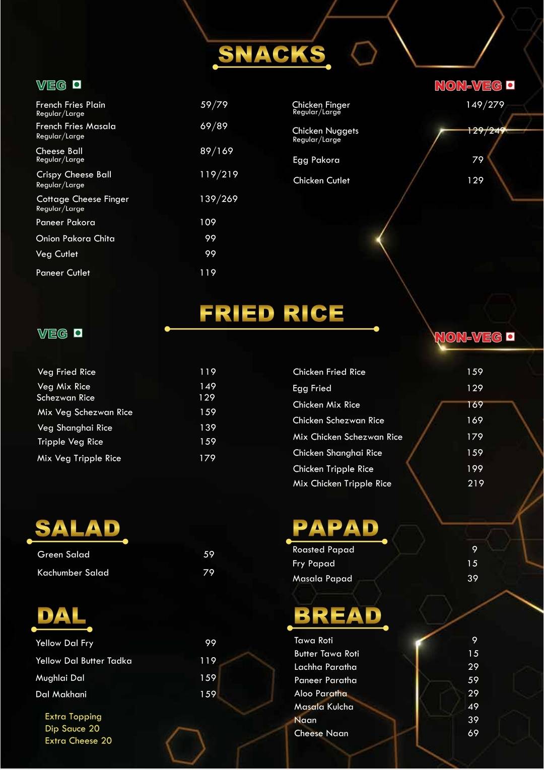 The Chicken Table - Best Veg - Non Veg Restaurant For Couple and Family Birthday Party Dine in Ranchi menu