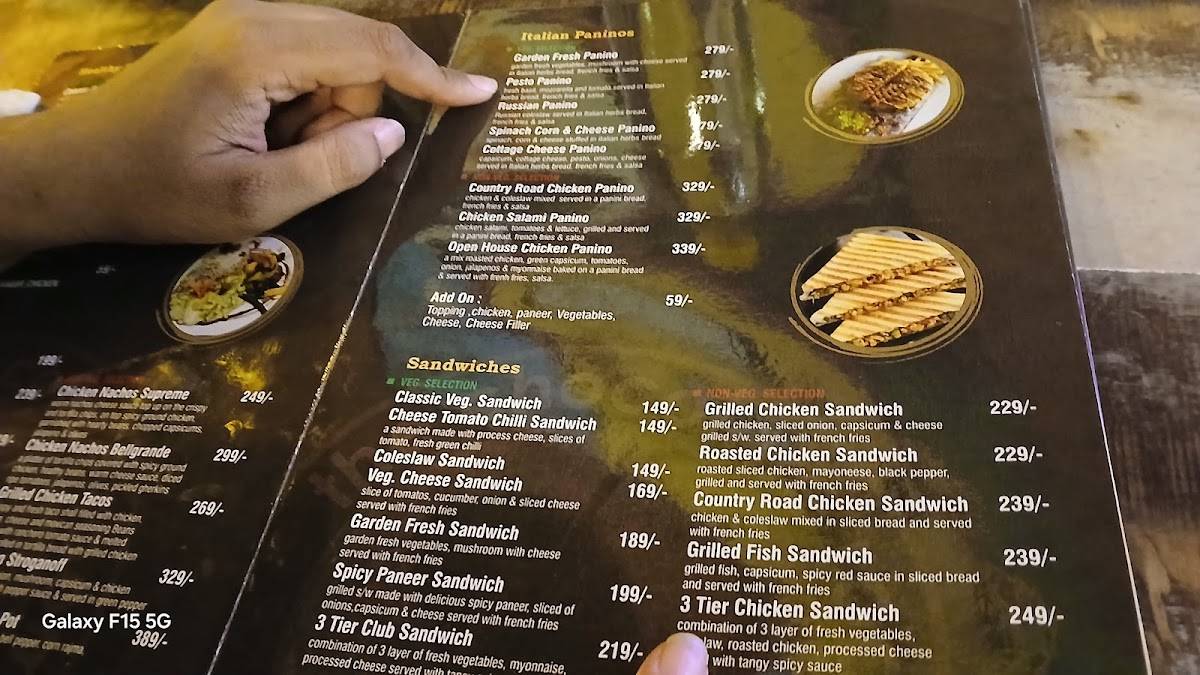 The Chocolate Room menu