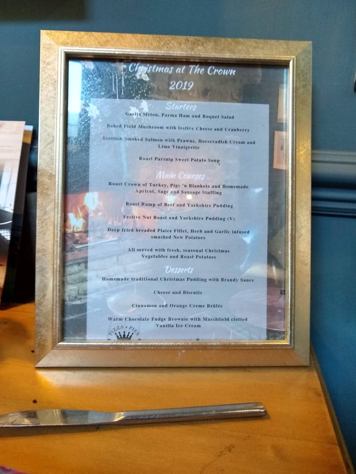Menu at The Crown In Saltford pub & bar, Bristol, 500 Bath Rd
