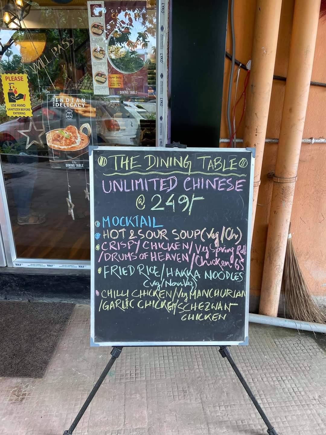 Menu at The Dining Table, Kolkata, Rajarhat Main Rd