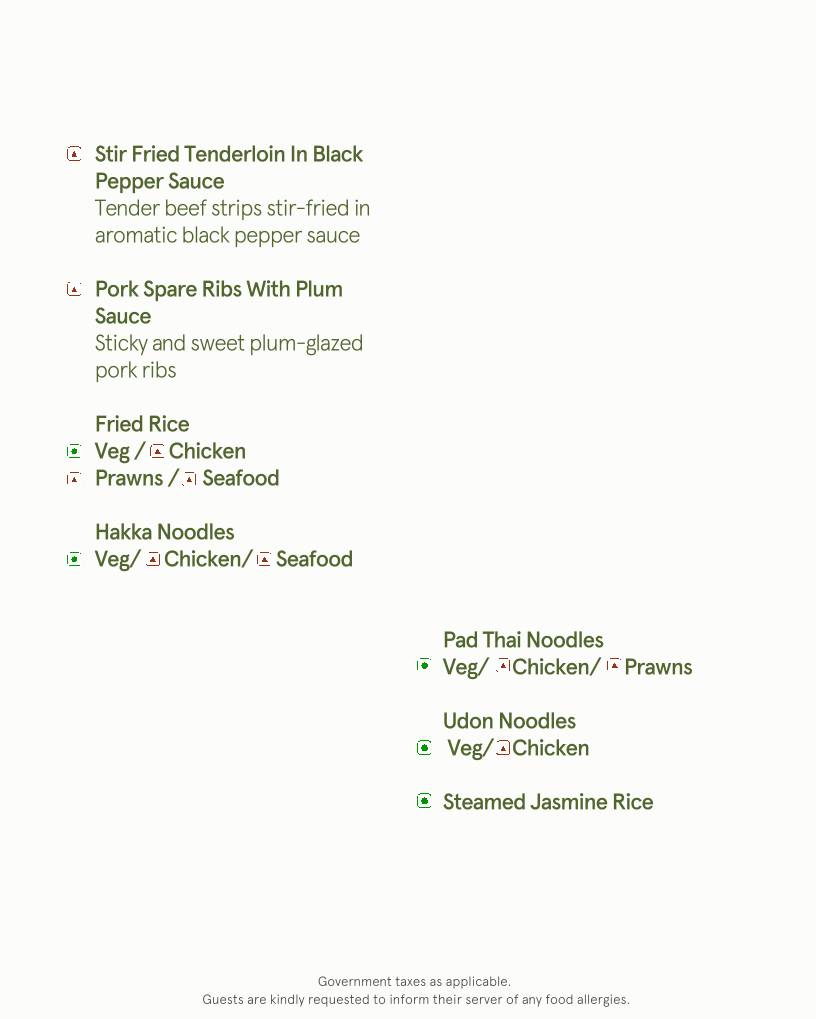 The Fisherman's Wharf Panjim menu