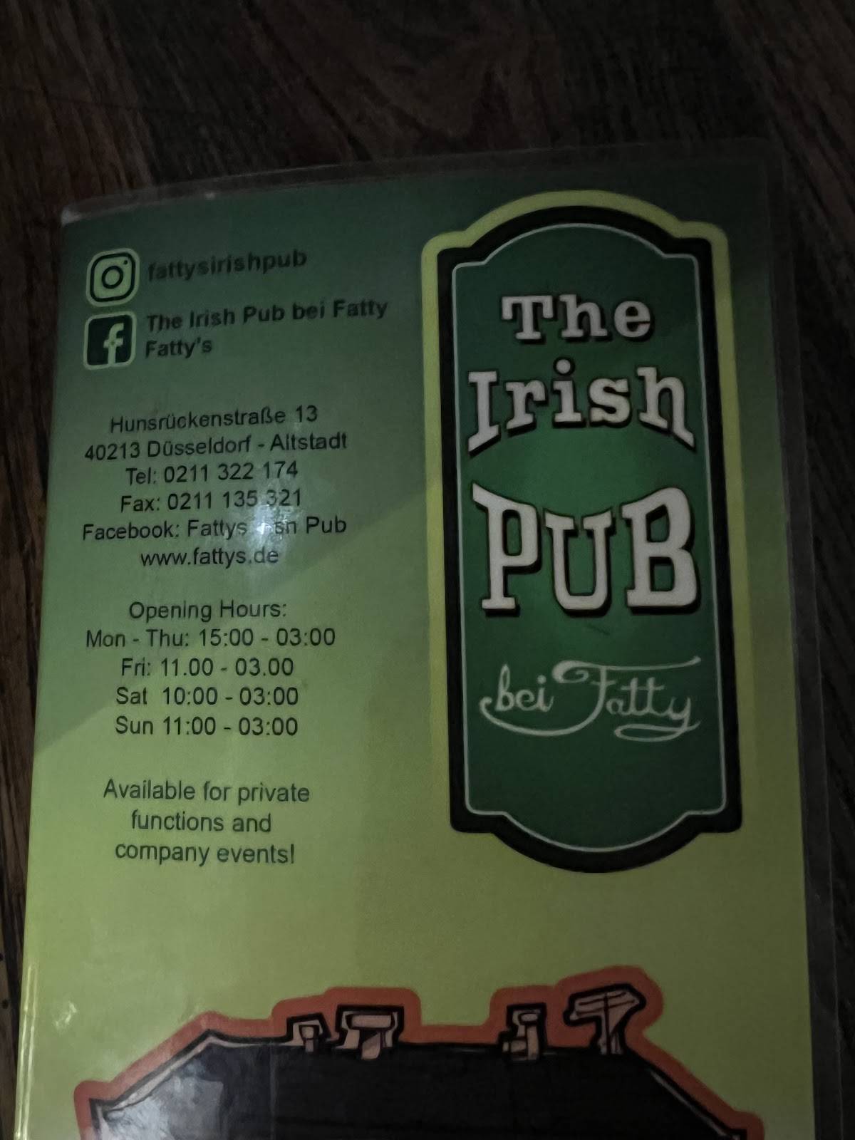 the irish pub bei fatty - fatty's