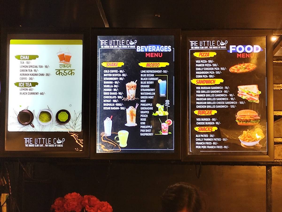 The Little Cup menu