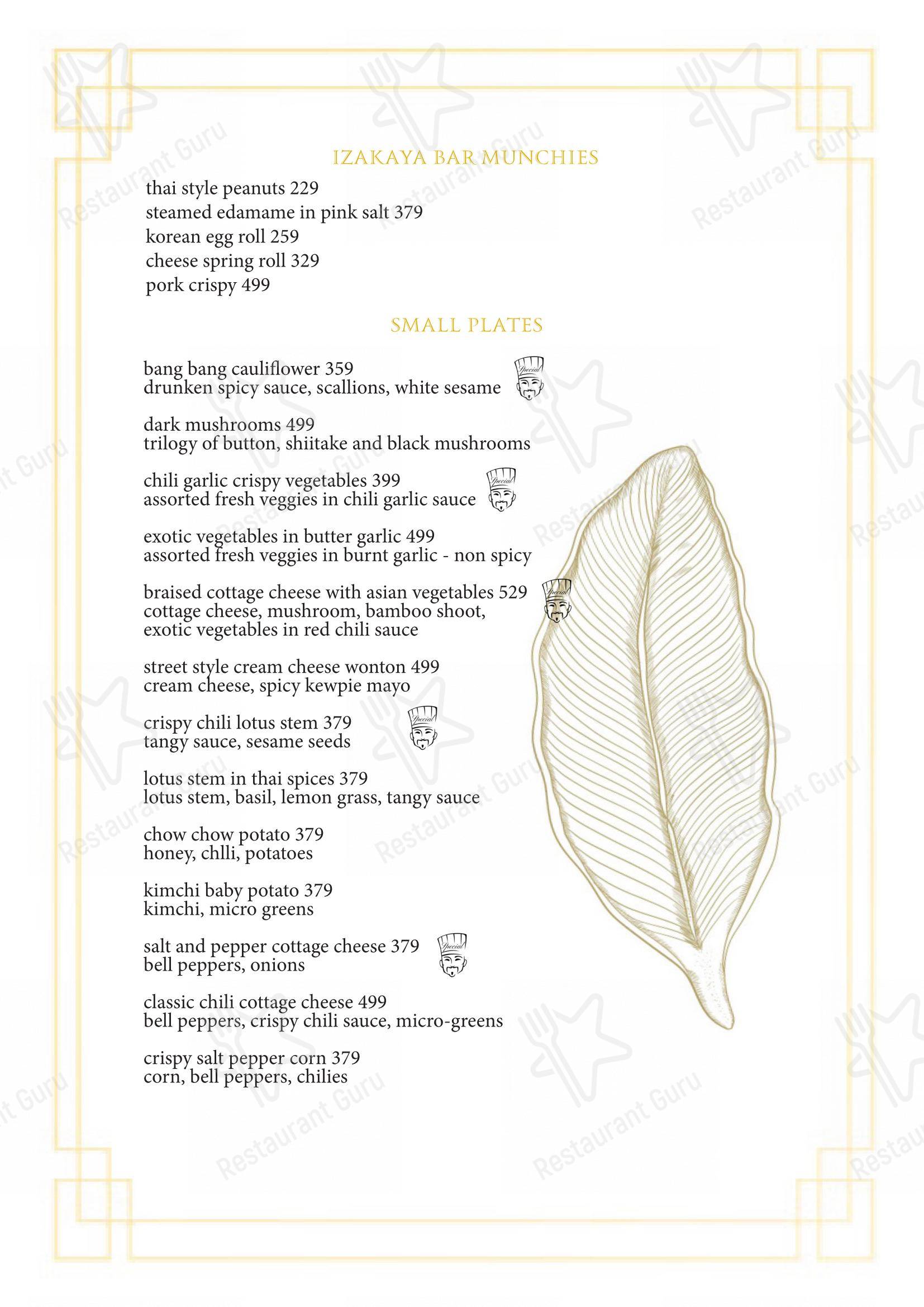 The Maroon Room – Pan Asian Fine Dine in Guwahati in Guwahati - Menu