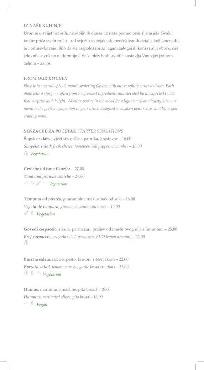 Menu di The Mint Bar 