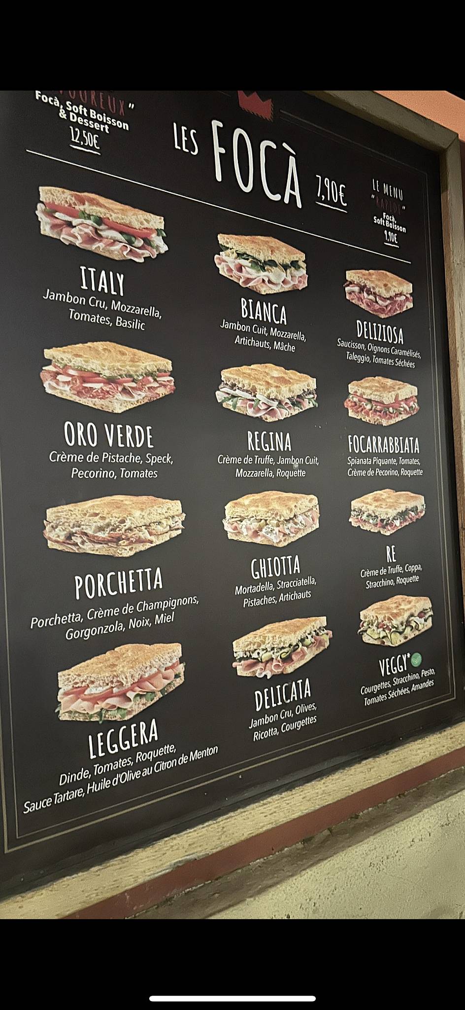 Menu de Focà