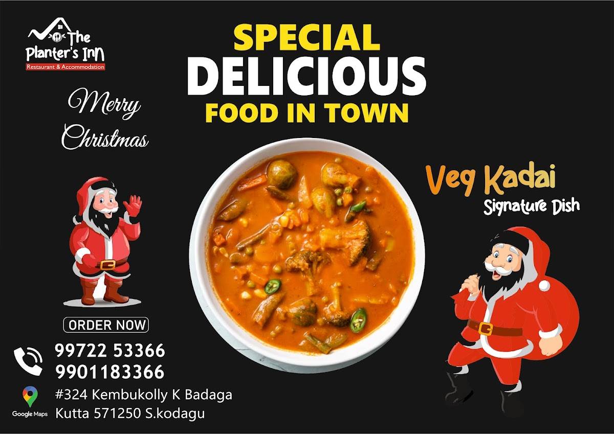 The Planters Inn Hotel Kutta menu