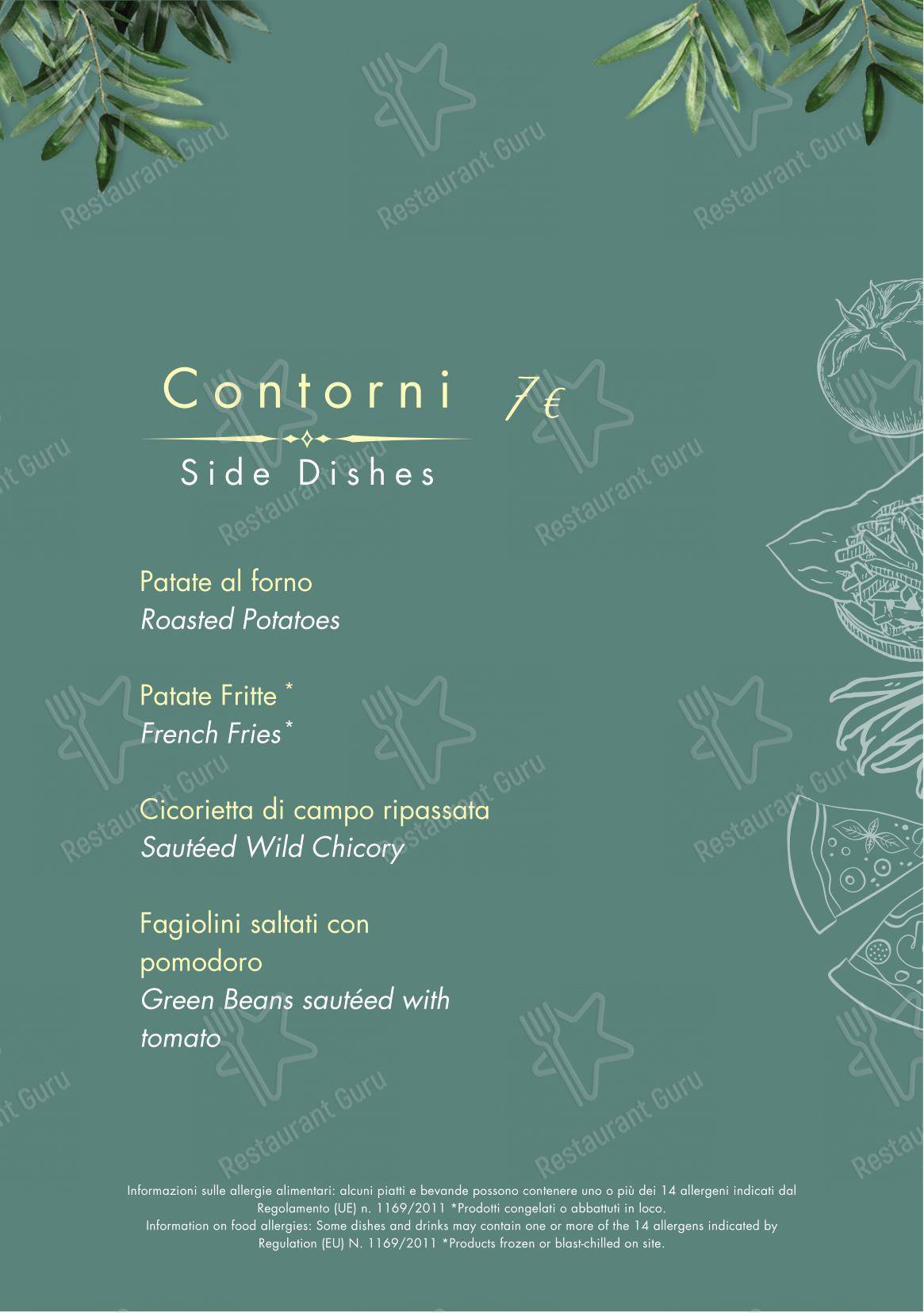 Menu bar per The Times Bar & Restaurant in Roma