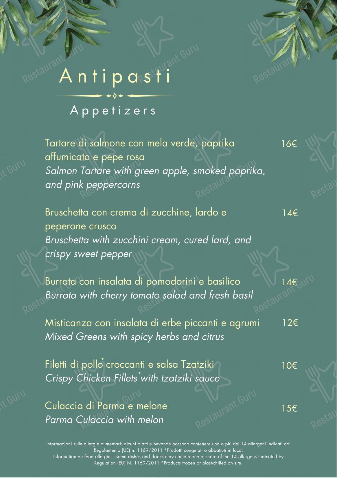 Menu bar per The Times Bar & Restaurant pub & bar