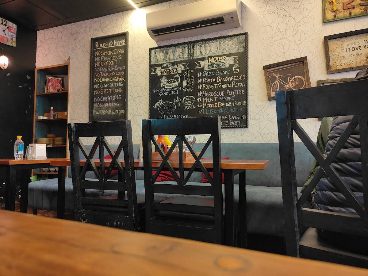 The Warehouse Cafe menu