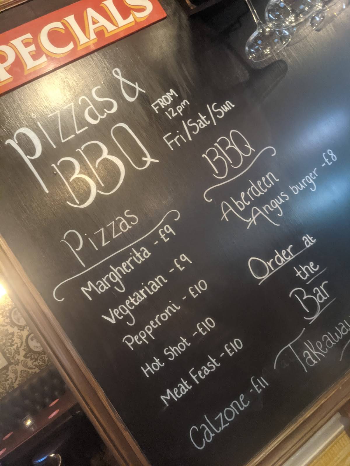Menu at Worlds End pub & bar, Knaresborough