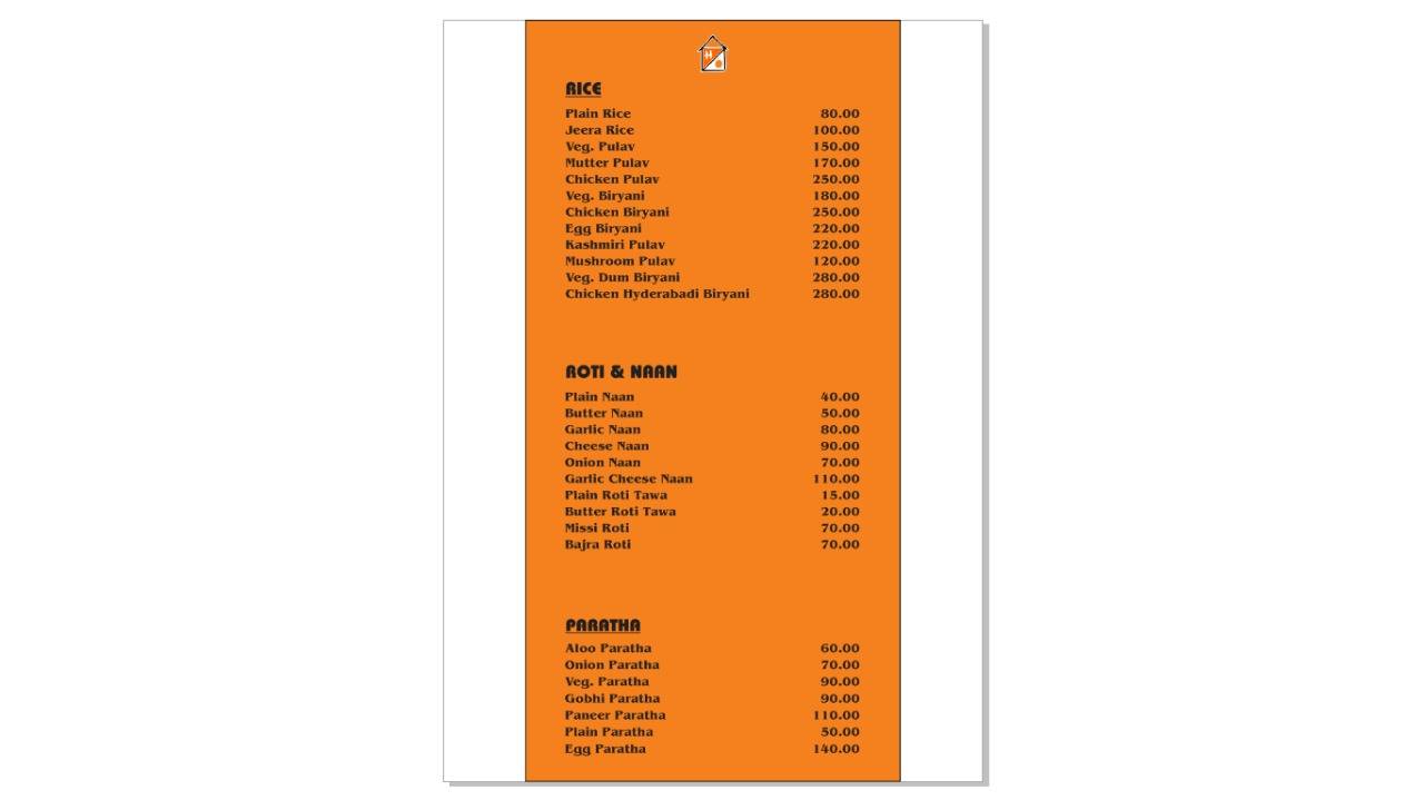 The hideout cafe & restaurant menu