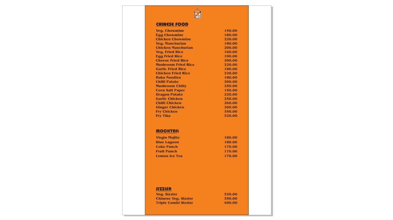 The hideout cafe & restaurant menu
