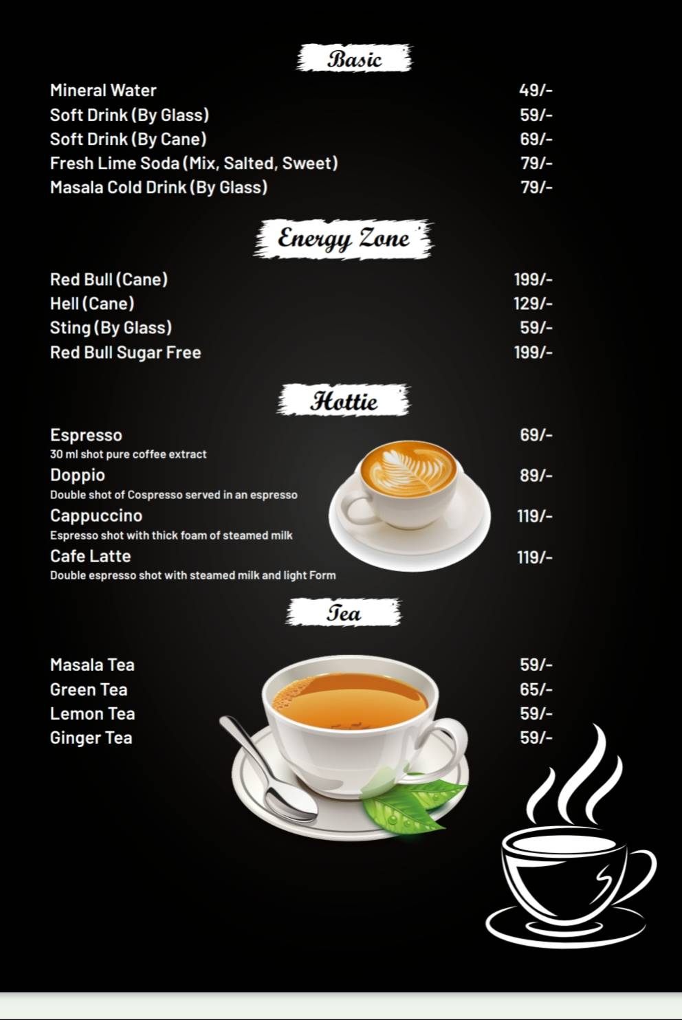 The Bloom menu