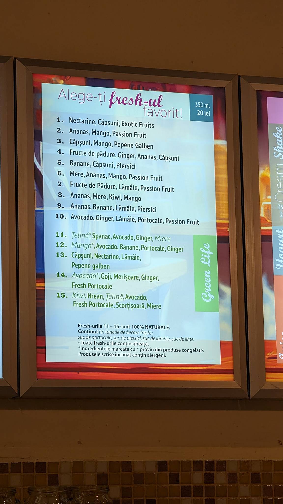 Menu de TheRefresh Deva 1 Decembrie 1918