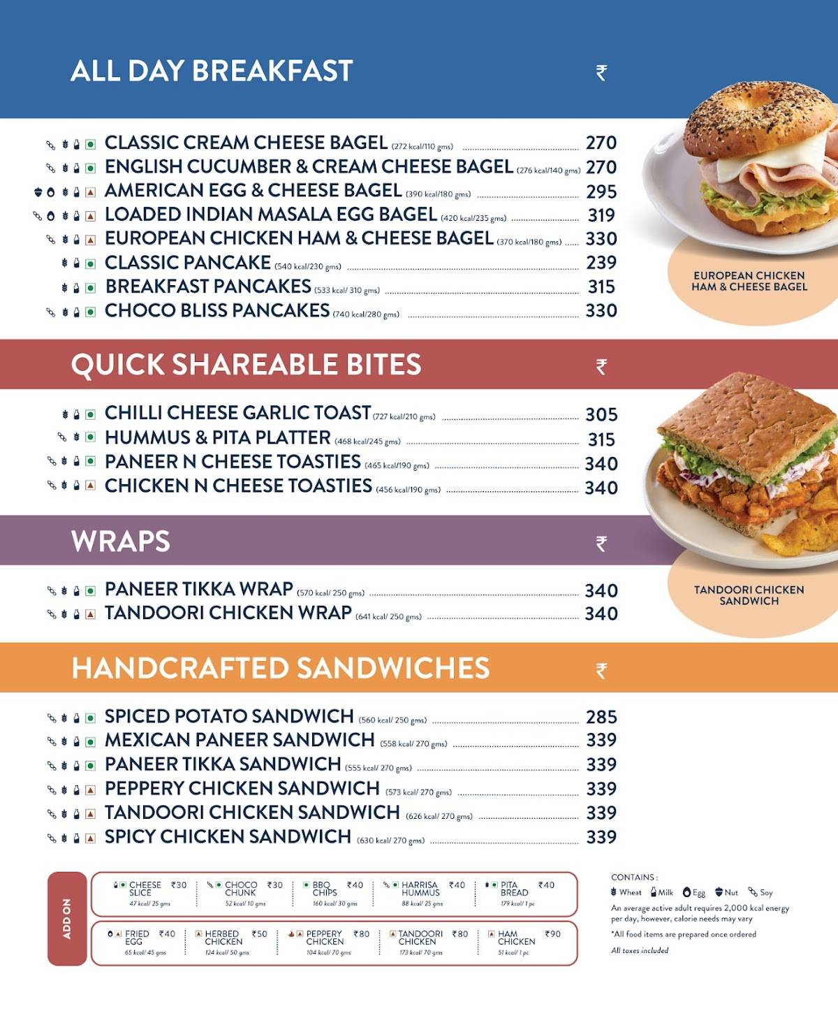 Third Wave Coffee menu