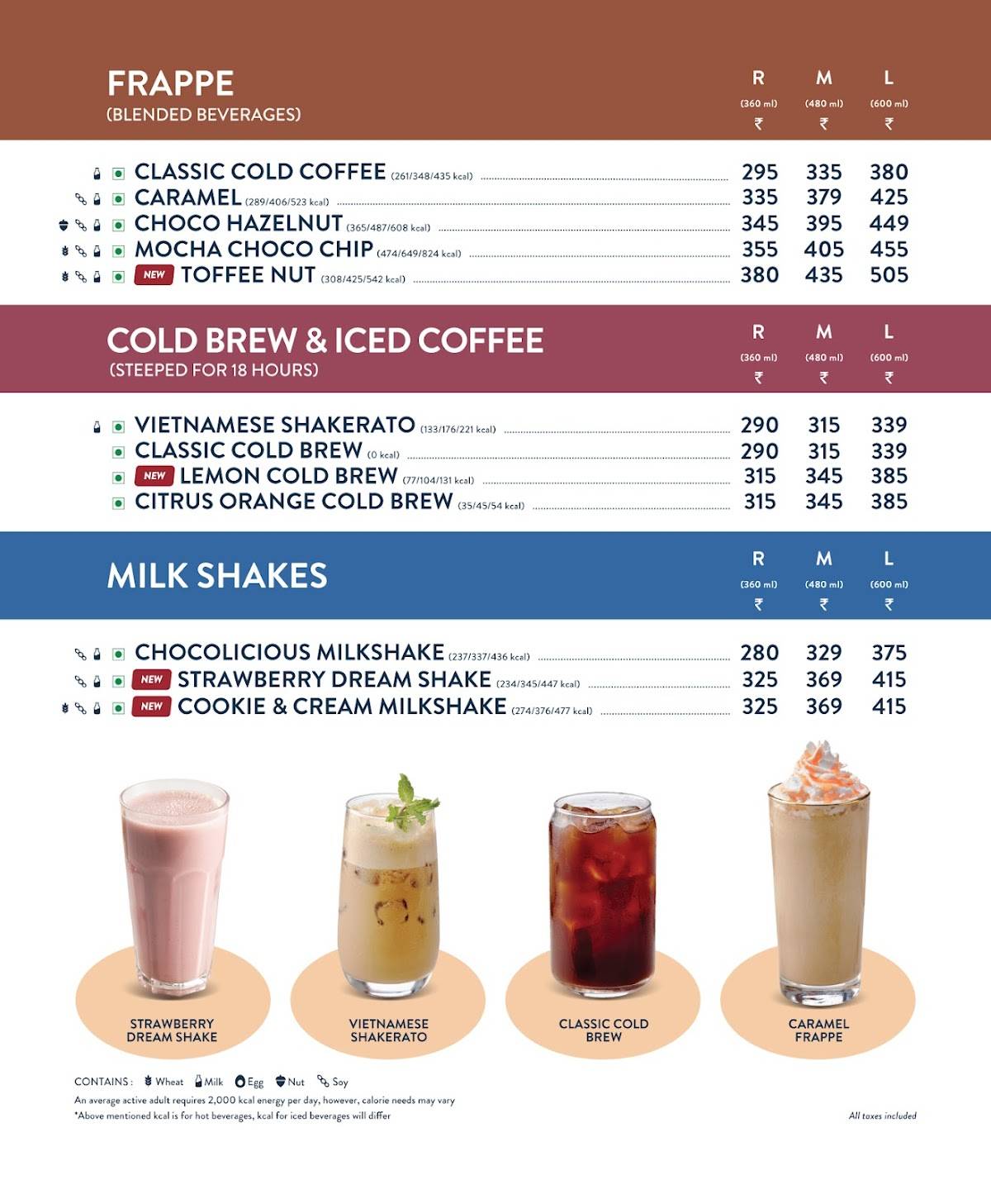Third Wave Coffee menu