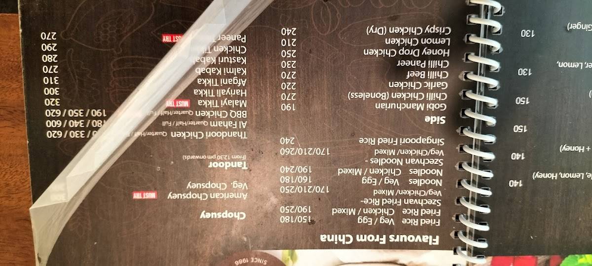 Achayan's Restaurant, Thodupuzha menu