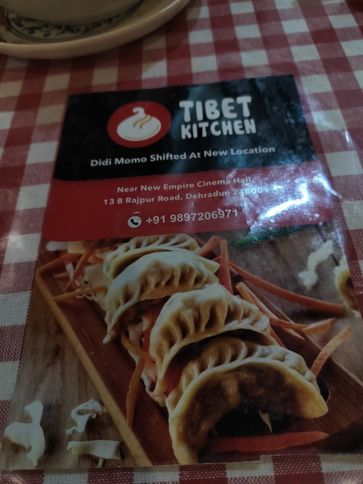 Tibet kitchen. menu