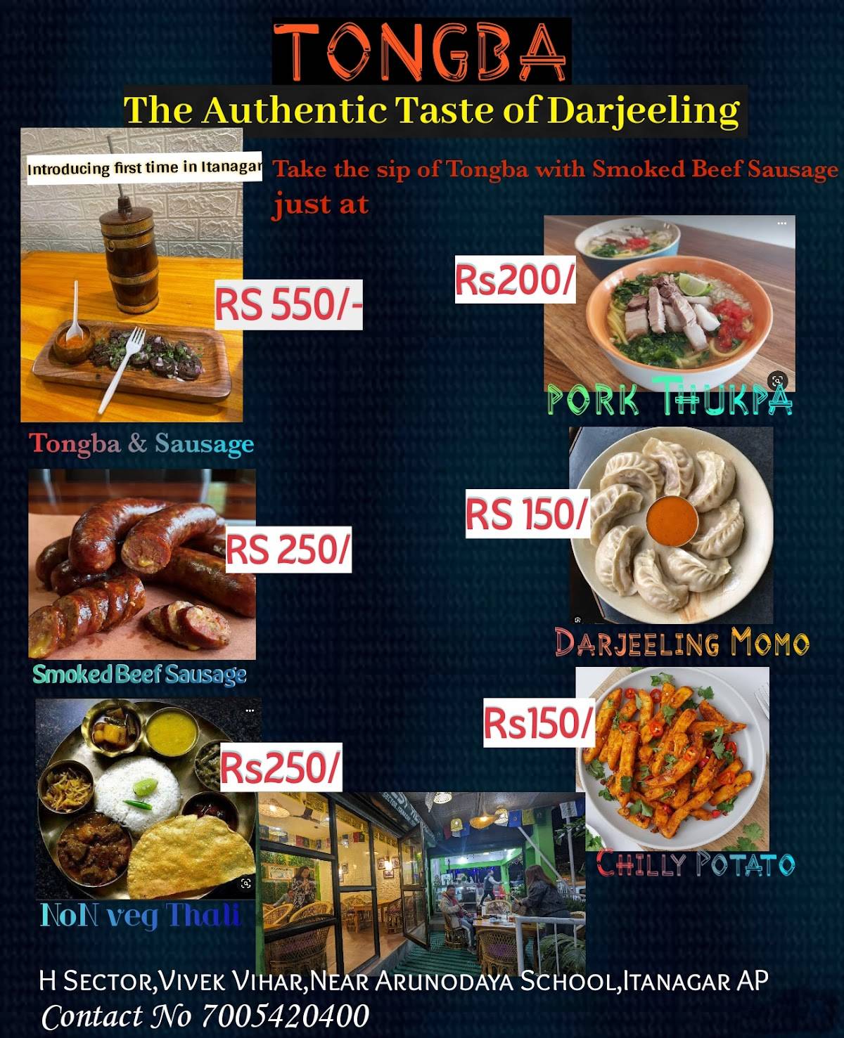 Tongba Darjeeling Restaurant menu