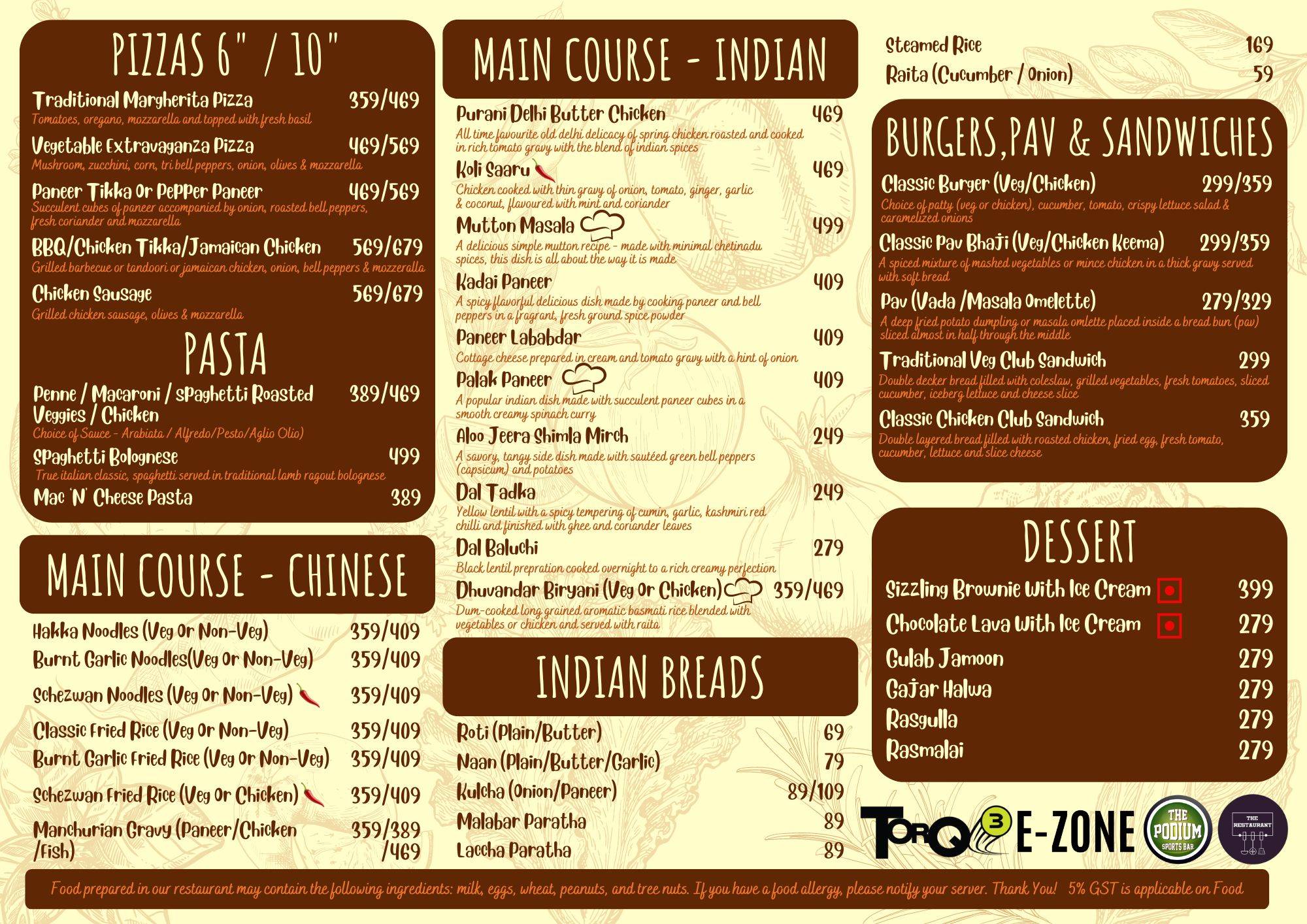 Torq03 menu