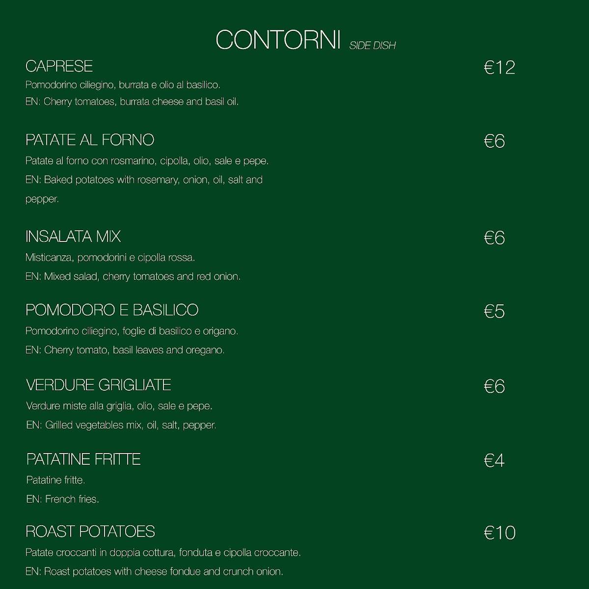 Menu di Ci Vulia 