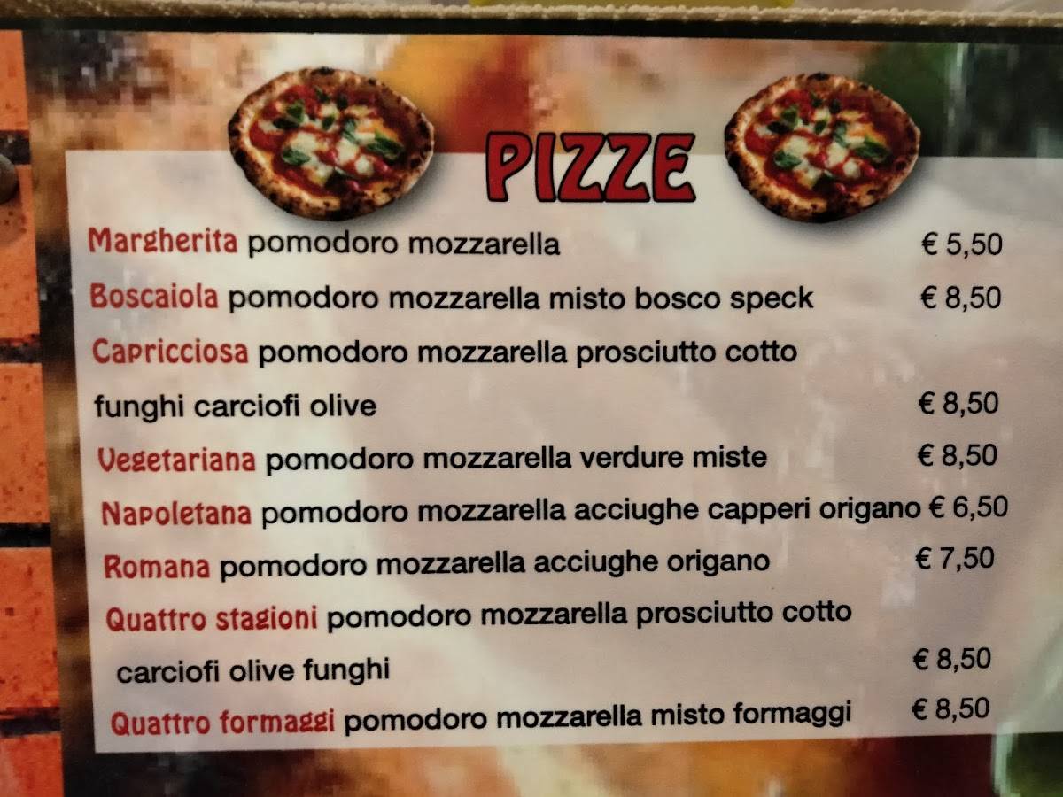 Menu di Trattoria Pizzeria El Capel 