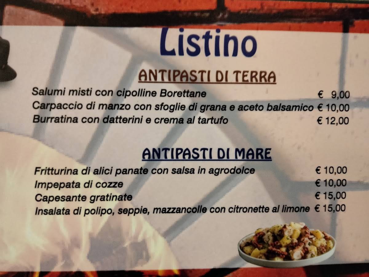 Menu di Trattoria Pizzeria El Capel 