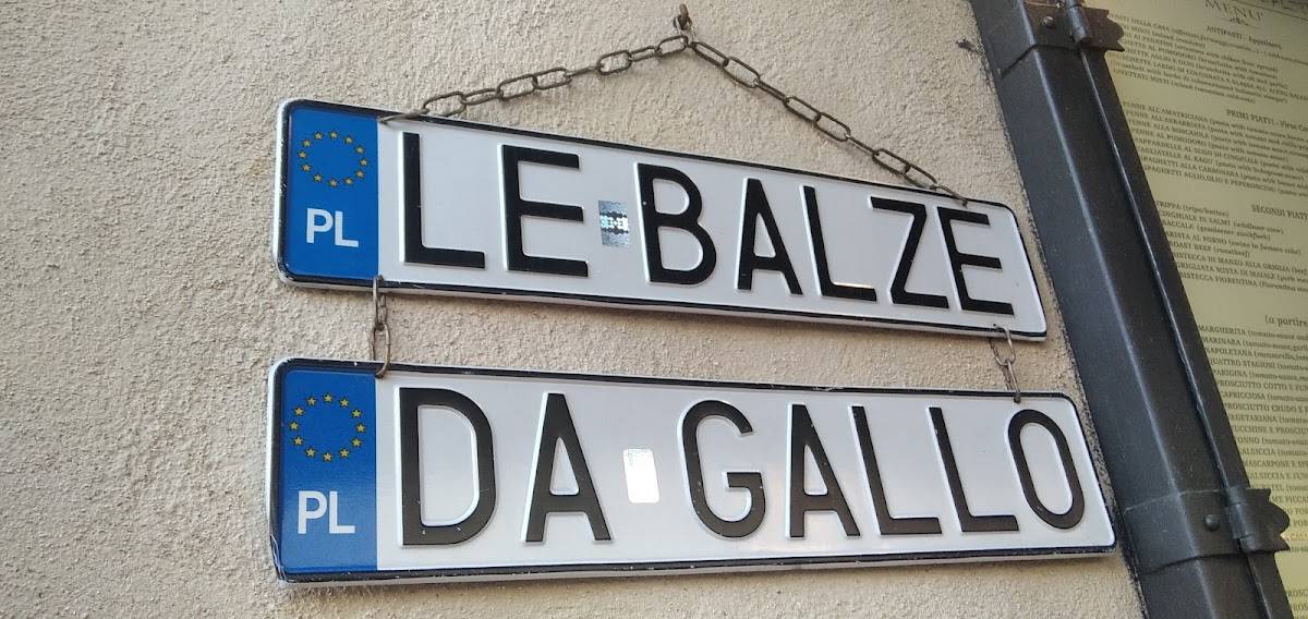Menu di Trattoria Pizzeria Le Balze 