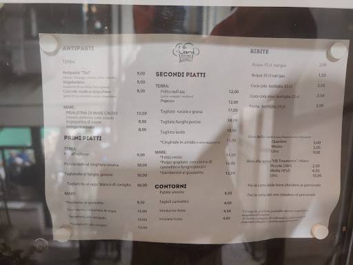 Menu di Trattoria Pizzeria Tini 