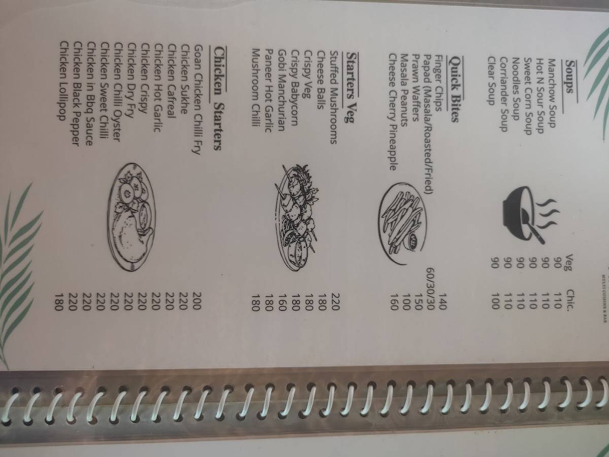Trisara Kitchen & Bar menu