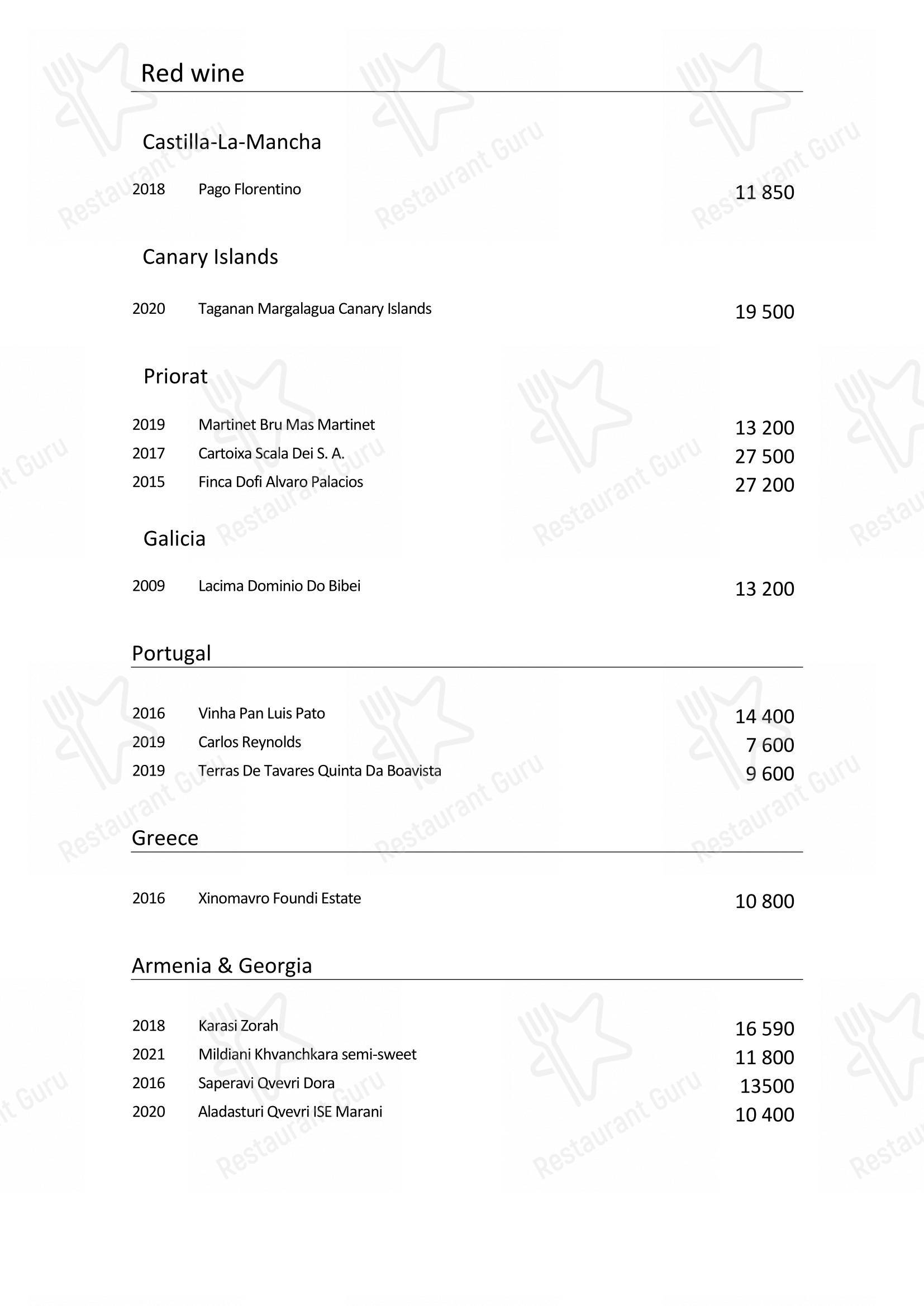 Takeaway Menu pour Turandot dans Moscou