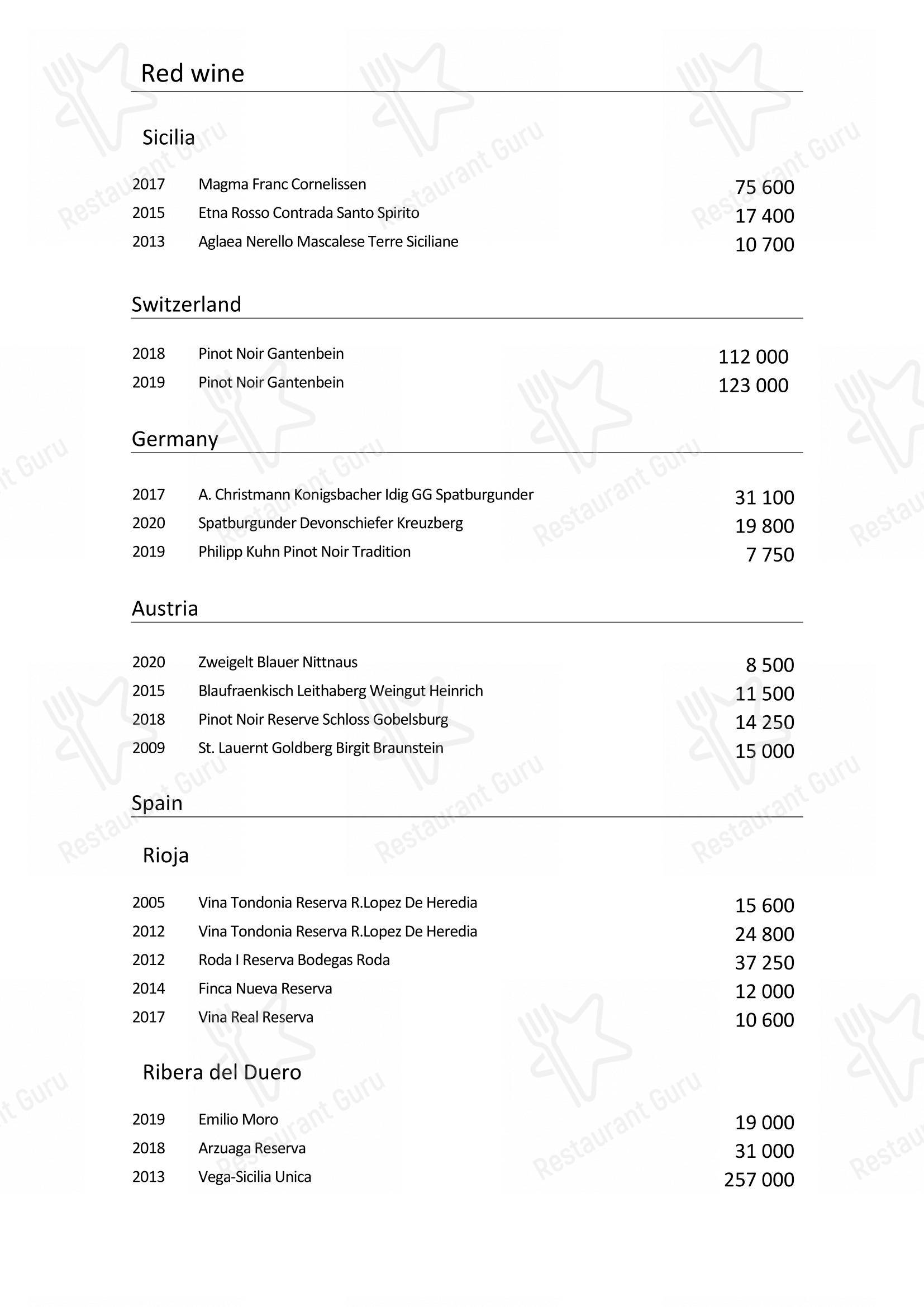 Takeaway Menu pour Turandot dans Moscou