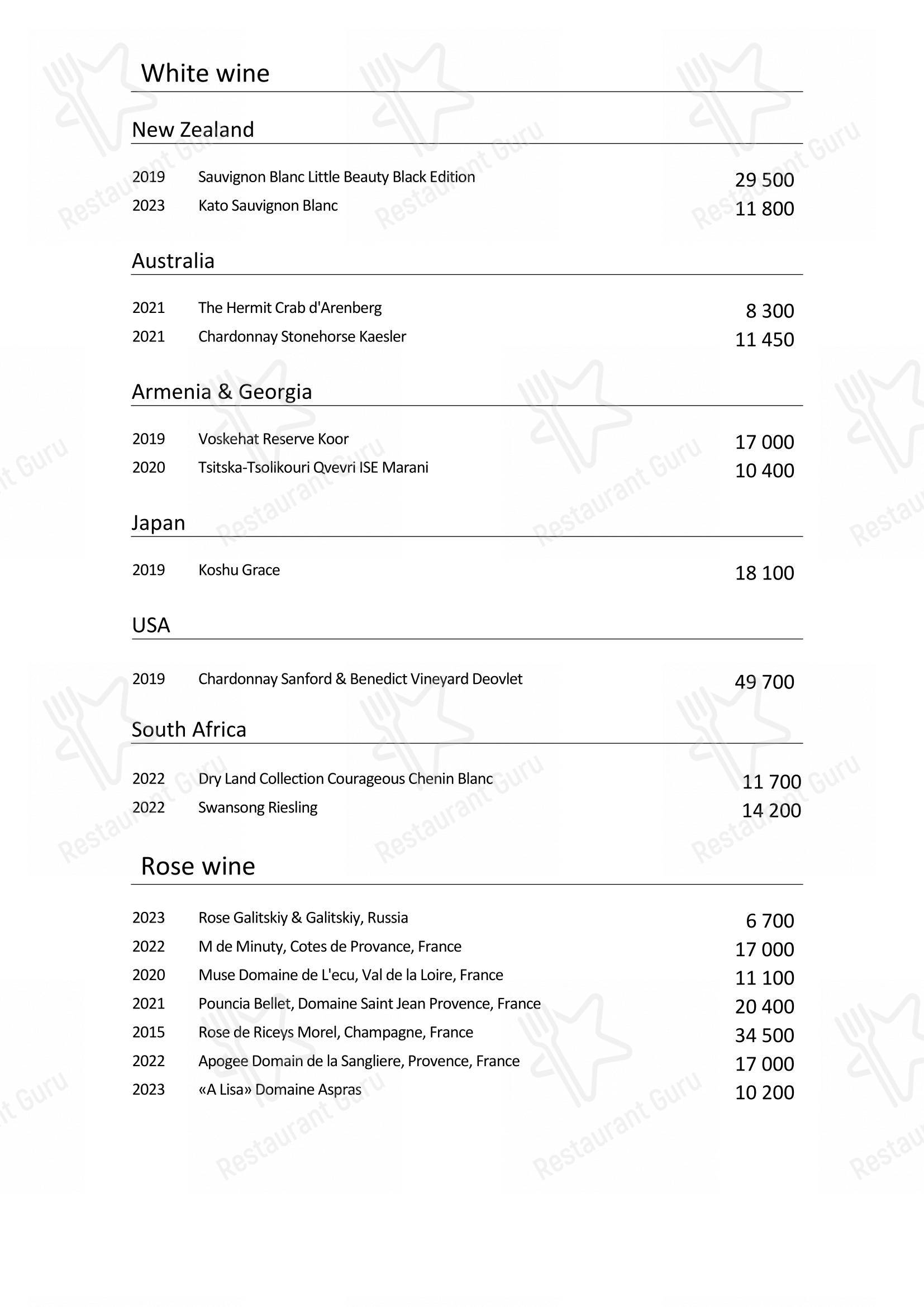 Takeaway Menu pour Turandot restaurant