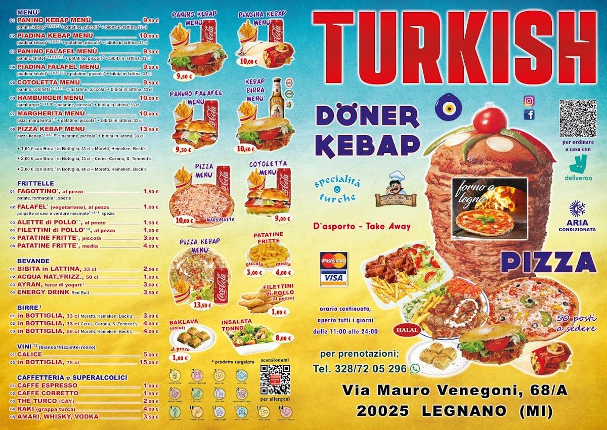 Menu di Turkish Kebap Legnano da YUNUS 