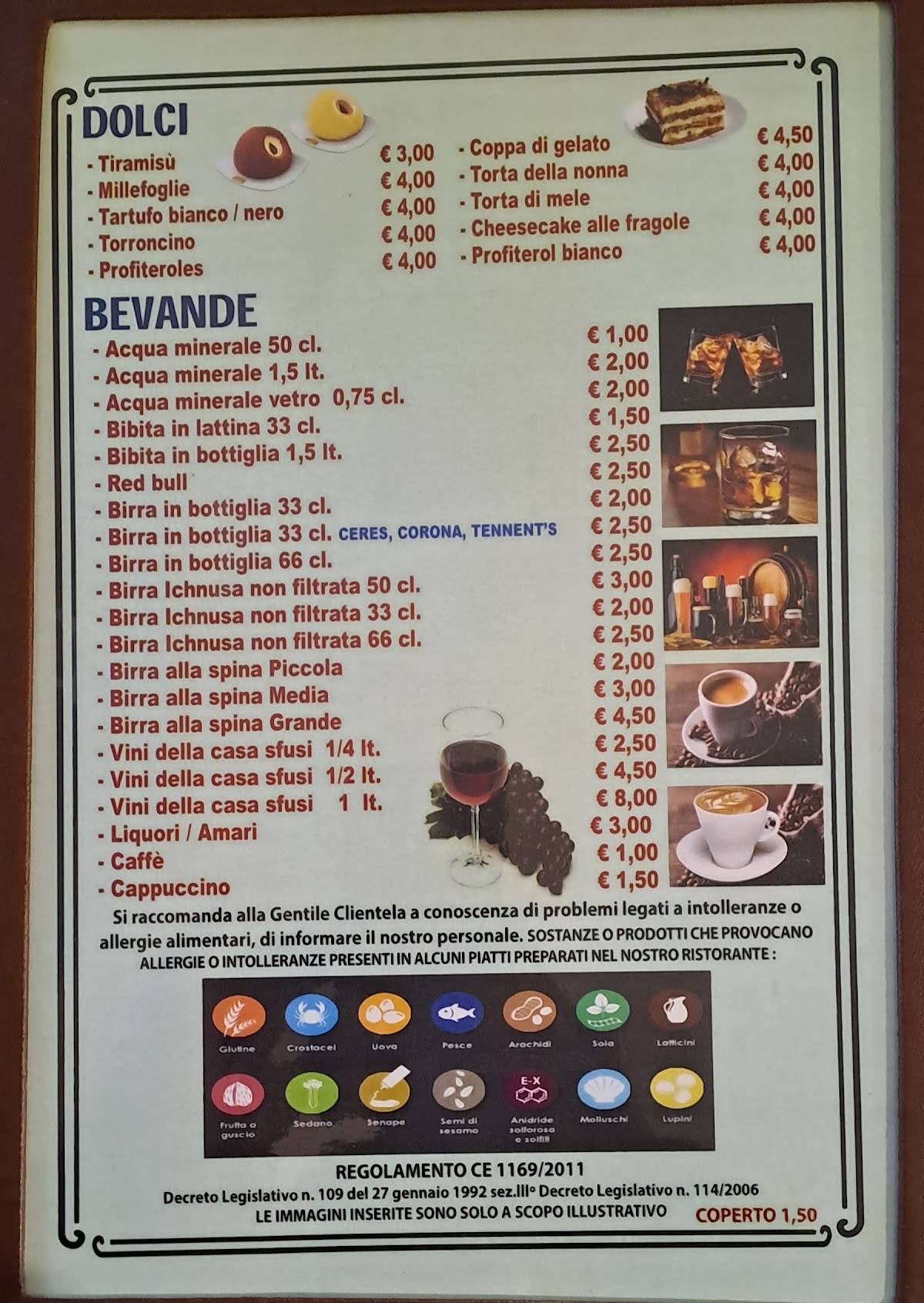 Menu di Tutto Giusto 
