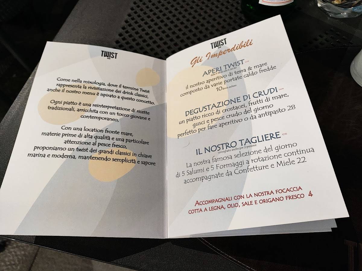 Menu di Twist Bistrò 
