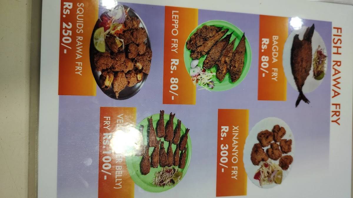 Uday Hotel menu