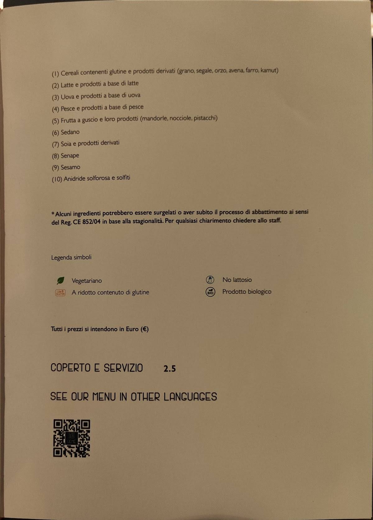 Menu di Uemé 