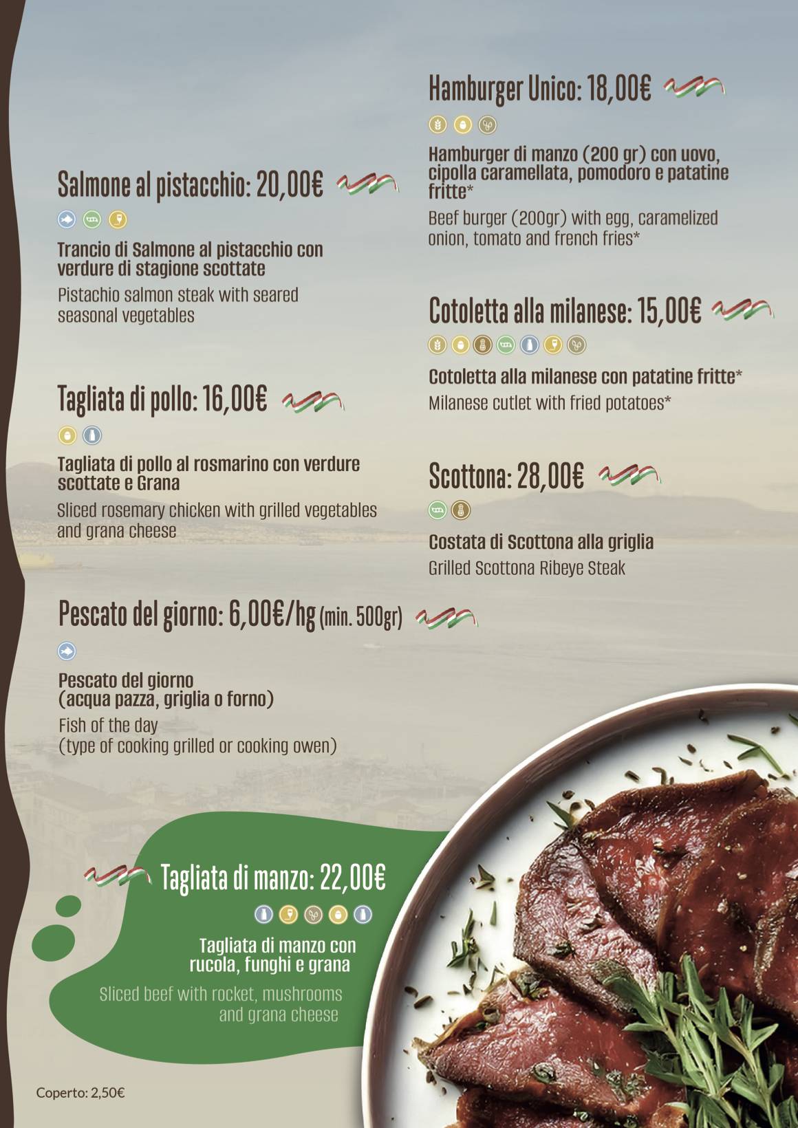Menu di Unico Ristorante Pizzeria Mogliano 