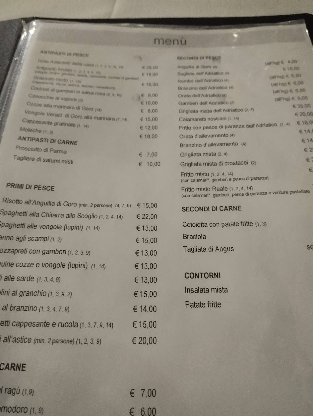 Menu di Uspa 