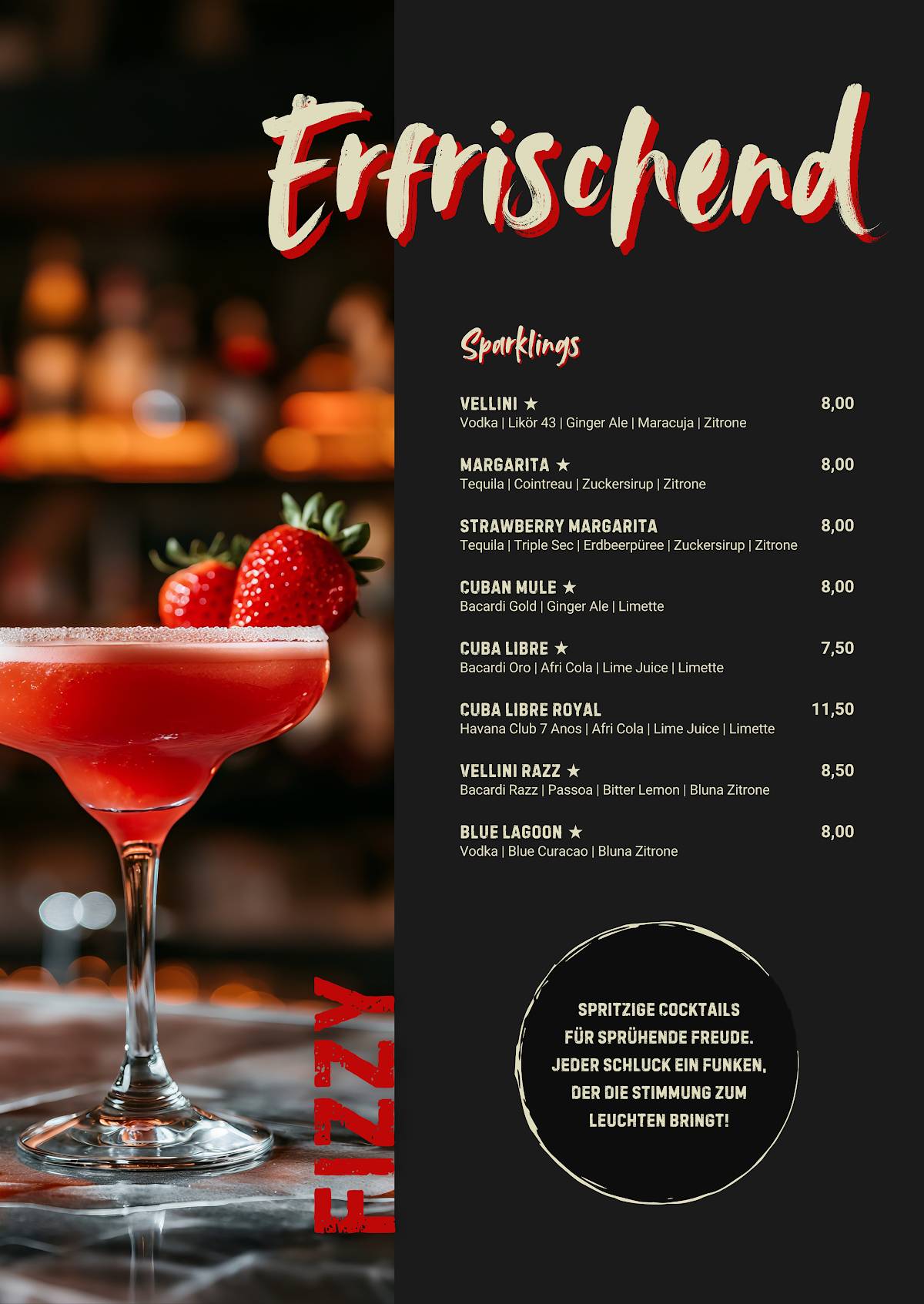 Menu de Vellini Köln