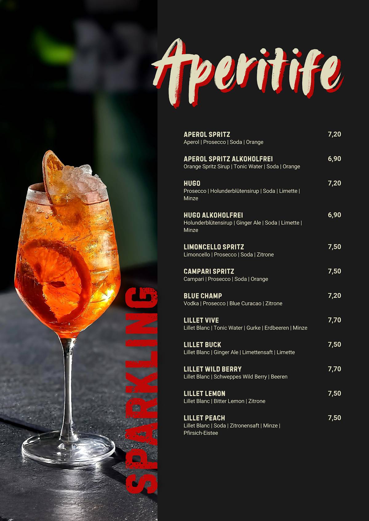 Menu de Vellini Köln