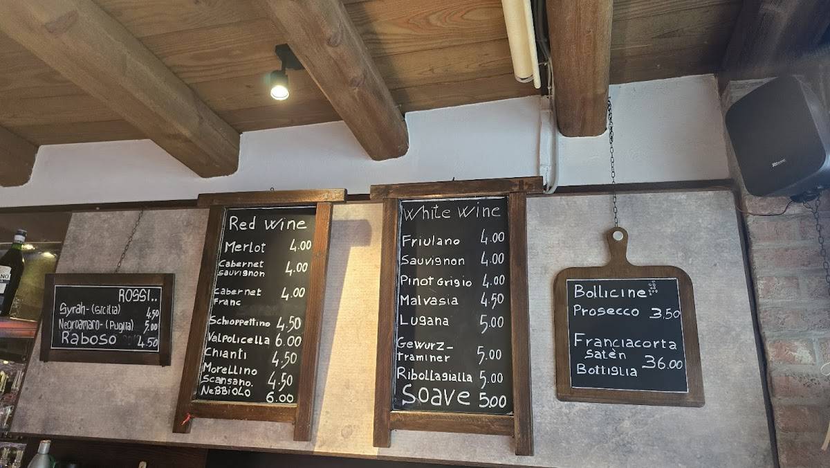 Menu di Bar L'archivio Venezia 